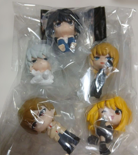 Death Note Collection Figure Complete Set of 5 L Light Misa Near Mello Gashapon
