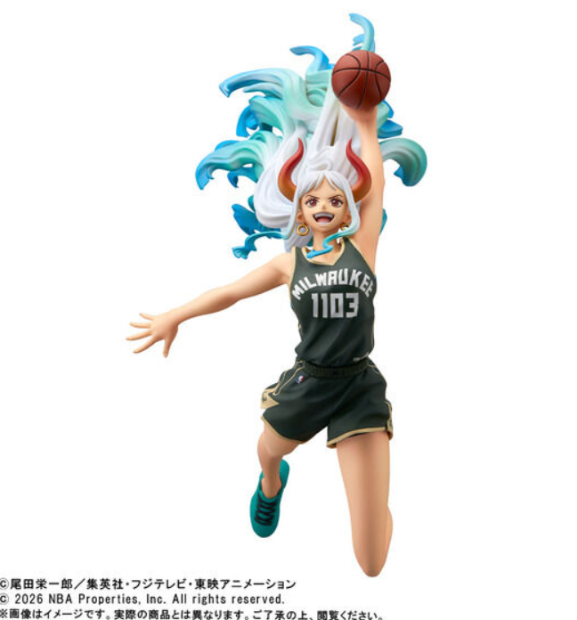 PSL BANPRESTO ONE PIECE × NBA MASTER STARS PIECE THE YAMATO MILWAUKEE BUCKS Figure