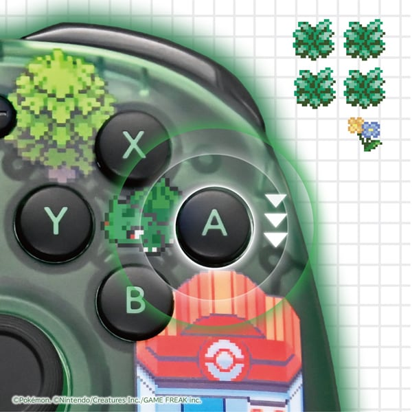 PSL Pokémon HORI Wired HORI PAD TURBO for Nintendo Switch Pixel Green Controller