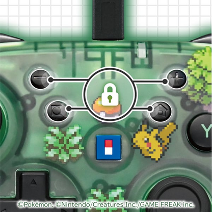 PSL Pokémon HORI Wired HORI PAD TURBO for Nintendo Switch Pixel Green Controller