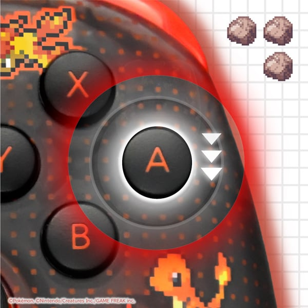 PSL Pokémon HORI Wired Controller Turbo Pixel Red Nintendo Switch 2 NEW 2026