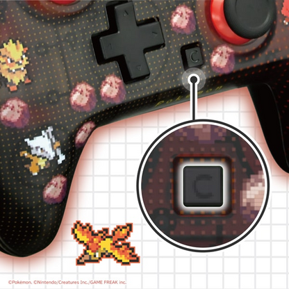 PSL Pokémon HORI Wired Controller Turbo Pixel Red Nintendo Switch 2 NEW 2026