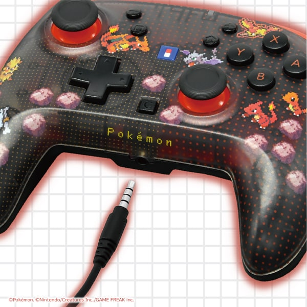 PSL Pokémon HORI Wired Controller Turbo Pixel Red Nintendo Switch 2 NEW 2026
