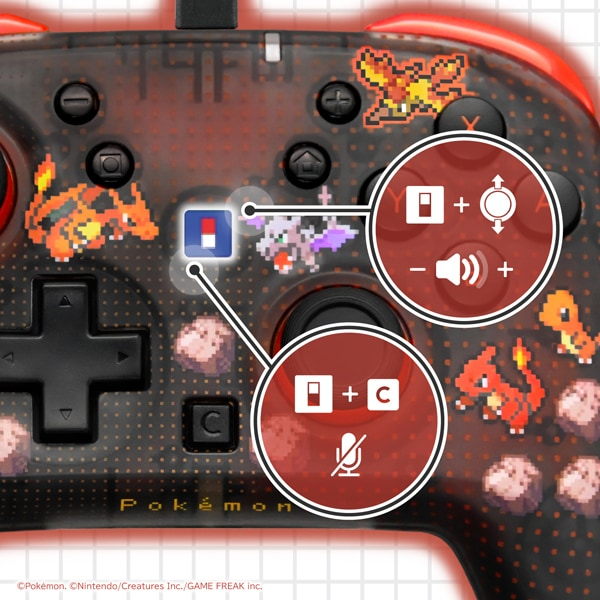 PSL Pokémon HORI Wired Controller Turbo Pixel Red Nintendo Switch 2 NEW 2026