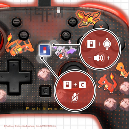 PSL Pokémon HORI Wired Controller Turbo Pixel Red Nintendo Switch 2 NEW 2026