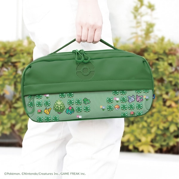 PSL Pokémon HORI 2WAY Shoulder Pouch Pixel Art Green Nintendo Switch 2 NEW 2026