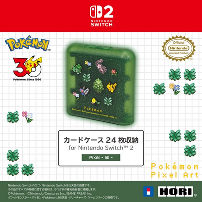 PSL Pokémon HORI Card Case 24 Pikachu Mew Pixel Art Green Switch 2 Japan 2026