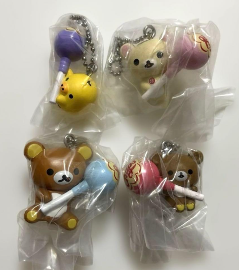 Rilakkuma x Chupa Chups Mascot Swing Complete set Capsule Toy Gacha JAPAN