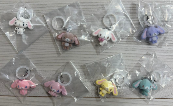 Sugarbunnies Fluffy Mejirushi Accessories Complete Set of 8 Types BANDAI JAPAN