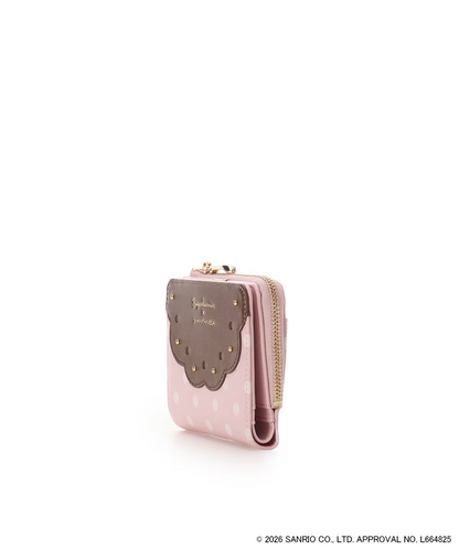 SamanthaVega Sanrio Sugarbunnies Bi-Fold Wallet Compact Pink Brown Japan LTD