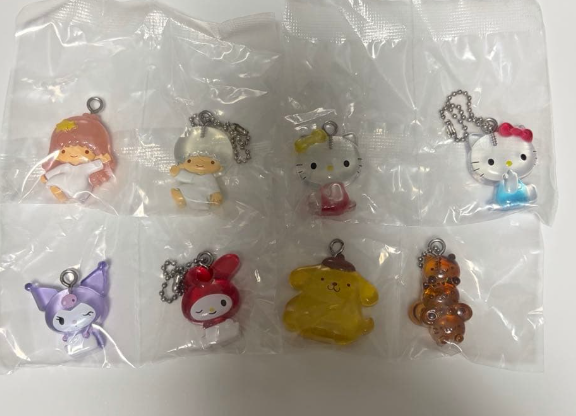 Sanrio Characters Best Friends Drop Charm set of 4 Gashapon Capsule Toys Gacha