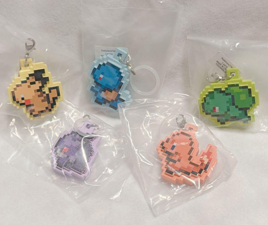 Pokemon Pixel Art Mascot Figure Keychain Complete Set of 5 Japan 2026 PSL NEW