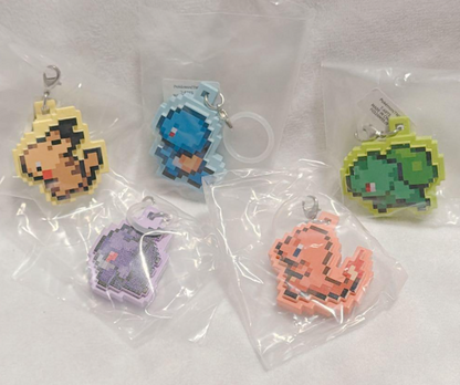 Pokemon Pixel Art Mascot Figure Keychain Complete Set of 5 Japan 2026 PSL NEW