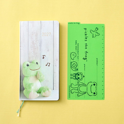 PSL HOBONICHI TECHO 2027 weeks Pickles The Frog with Acrylic Pencil Board
