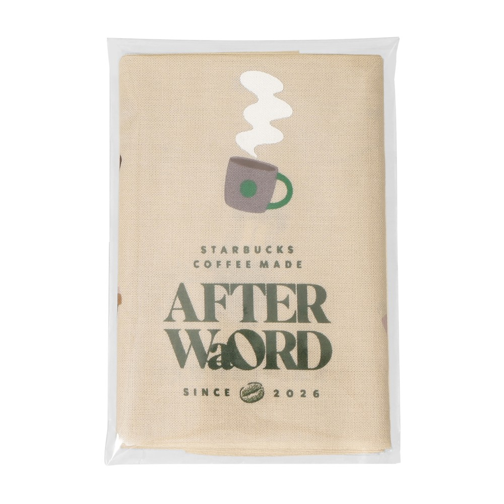 Starbucks JAPAN 2026 Afterword Coffee Dyed Tenugui Towel