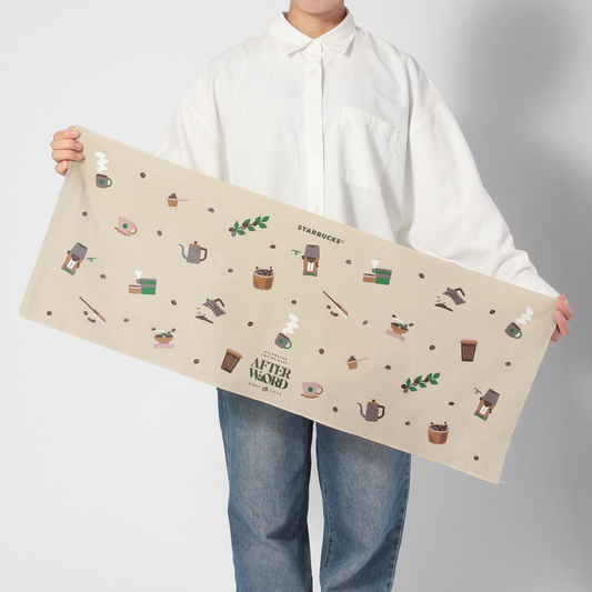 Starbucks JAPAN 2026 Afterword Coffee Dyed Tenugui Towel