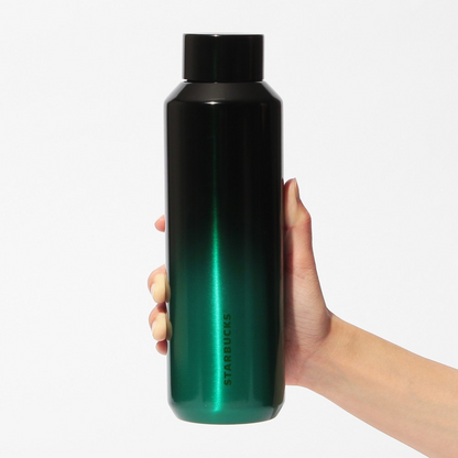 Starbucks Japan Gold Member Exclusive 2026 Stainless Steel Bottle Green Gradient 591ml