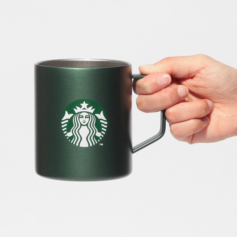 Starbucks Japan Gold Member Exclusive 2026 Stainless Steel Mug Green 414ml
