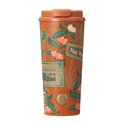 Starbucks Japan Gold Member Exclusive 2026 Stainless Steel Tumbler Pike Place 473ml