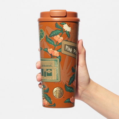 Starbucks Japan Gold Member Exclusive 2026 Stainless Steel Tumbler Pike Place 473ml