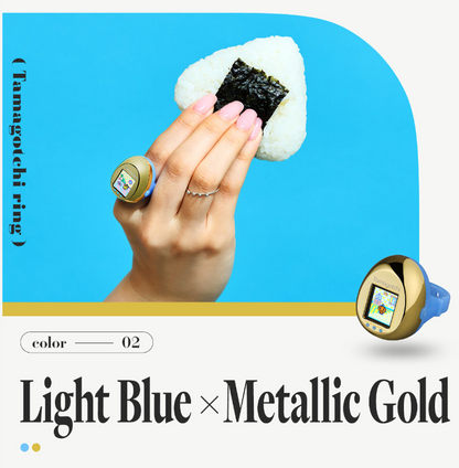PSL Bandai Tamagotchi Ring Blue & Metalliic / February 2027
