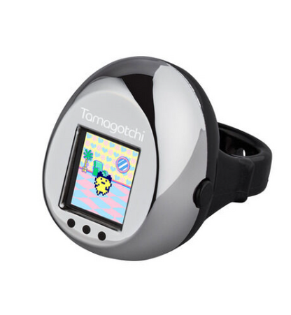 PSL Bandai Tamagotchi Ring Black & Metallic Silver / February 2027