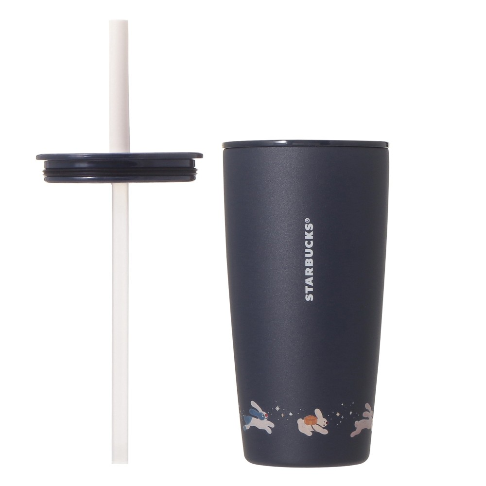 Starbucks JAPAN Autumn Festival 2026 MiiR Stainless Steel Tumbler Rabbit With Replacement Lid Navy 473ml