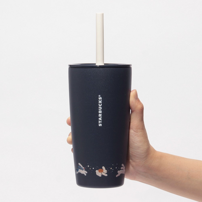 Starbucks JAPAN Autumn Festival 2026 MiiR Stainless Steel Tumbler Rabbit With Replacement Lid Navy 473ml