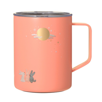 Starbucks JAPAN Autumn Festival 2026 Stainless Steel Mug Rabbit Coral Pink 473ml