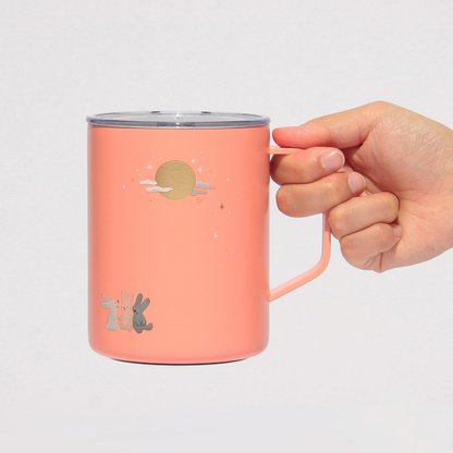 Starbucks JAPAN Autumn Festival 2026 Stainless Steel Mug Rabbit Coral Pink 473ml