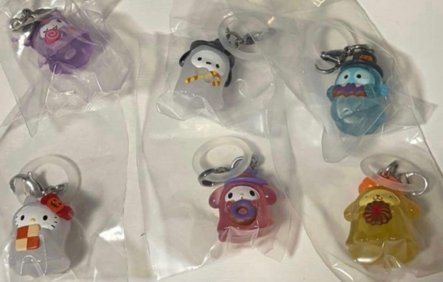 Sanrio Characters Mejirushi Accessory Halloween! Complete Set of 6 Capsule Toy