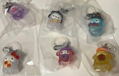 Sanrio Characters Mejirushi Accessory Halloween! Complete Set of 6 Capsule Toy