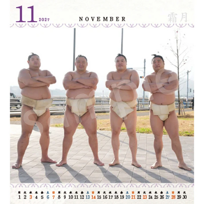 SUMO Calendar 2027 JAPAN SUMO Association Calendar NEW FS JP Sumo Wrestler