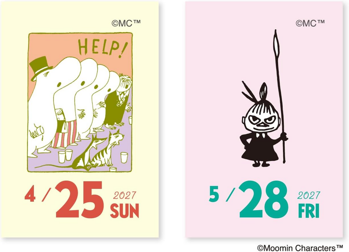 2027 Moomin Daily Tear-Off Calendar Mini Japanese Style NK4490 New