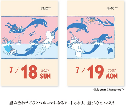 2027 Moomin Daily Tear-Off Calendar Mini Japanese Style NK4490 New
