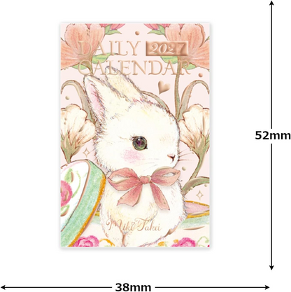 Miki Takei 2027 Daily Desk Calendar Mini Size Japanese Style New