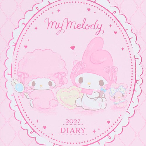 My Melody B6 Diary Book Horizontal 2027 Calendar Sanrio Japan Official Cute