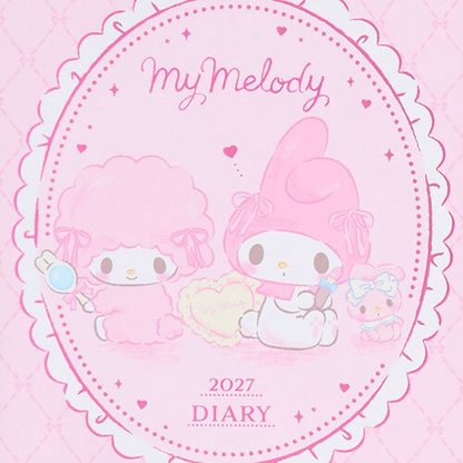 My Melody B6 Diary Book Horizontal 2027 Calendar Sanrio Japan Official Cute