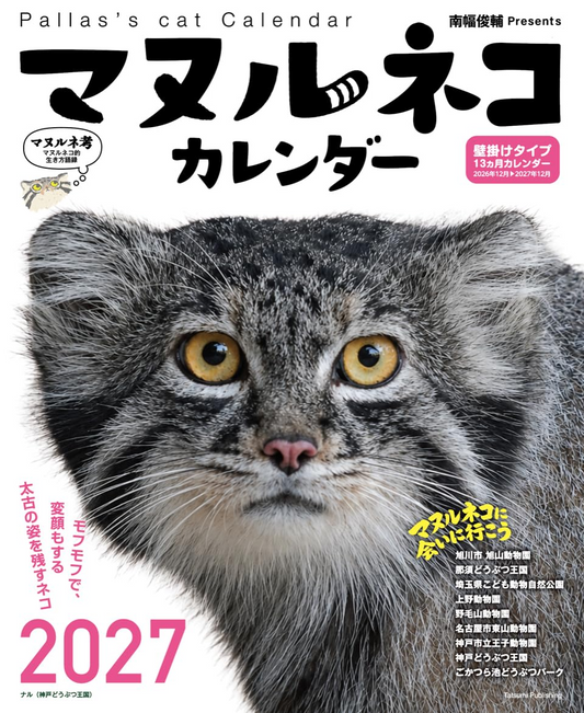 Pallas Cat Calendar 2027 Cute Animal Photography Japanese Wall Calendar New