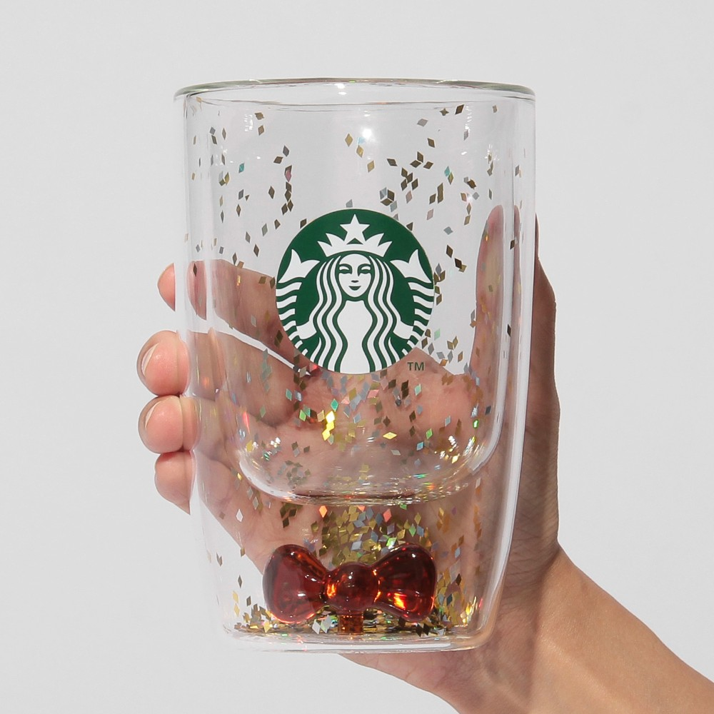 Starbucks Japan Holiday 2026 Double Walled Heat Resistant Glass Ribbon 355ml
