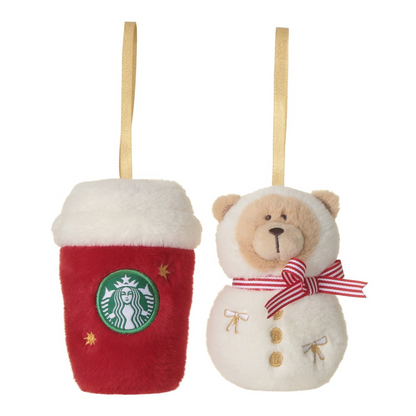 Starbucks Japan Holiday 2026 Plush Ornament Set