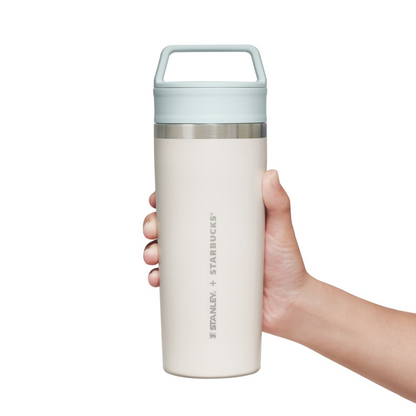 Starbucks Japan Holiday 2026 STANLEY Stainless Steel Bottle Pale White 473ml