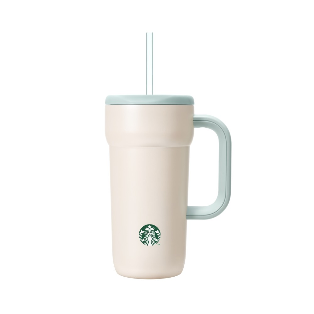Starbucks Japan Holiday 2026 Stainless Steel Cold Cup Tumbler Pale White