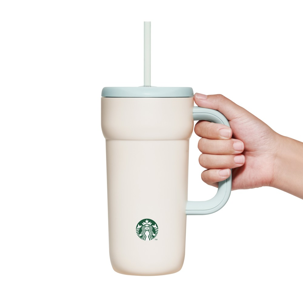 Starbucks Japan Holiday 2026 Stainless Steel Cold Cup Tumbler Pale White