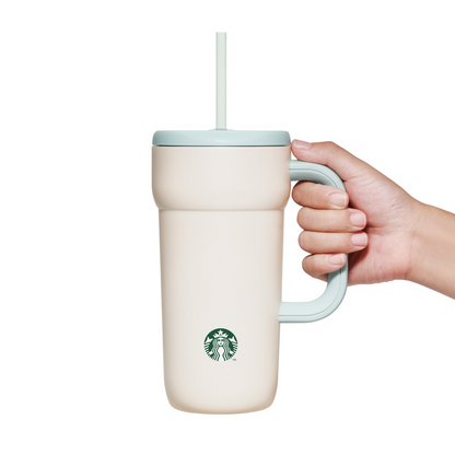 Starbucks Japan Holiday 2026 Stainless Steel Cold Cup Tumbler Pale White