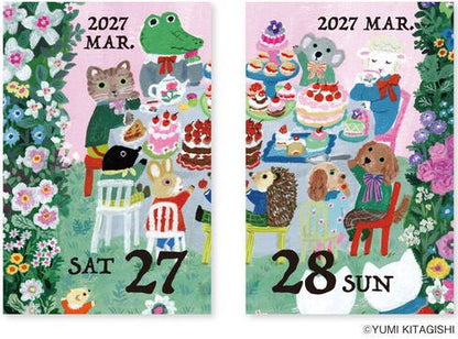 2027 Daily Tear-Off Calendar Yumi Kitagishi Mini Japanese Style New