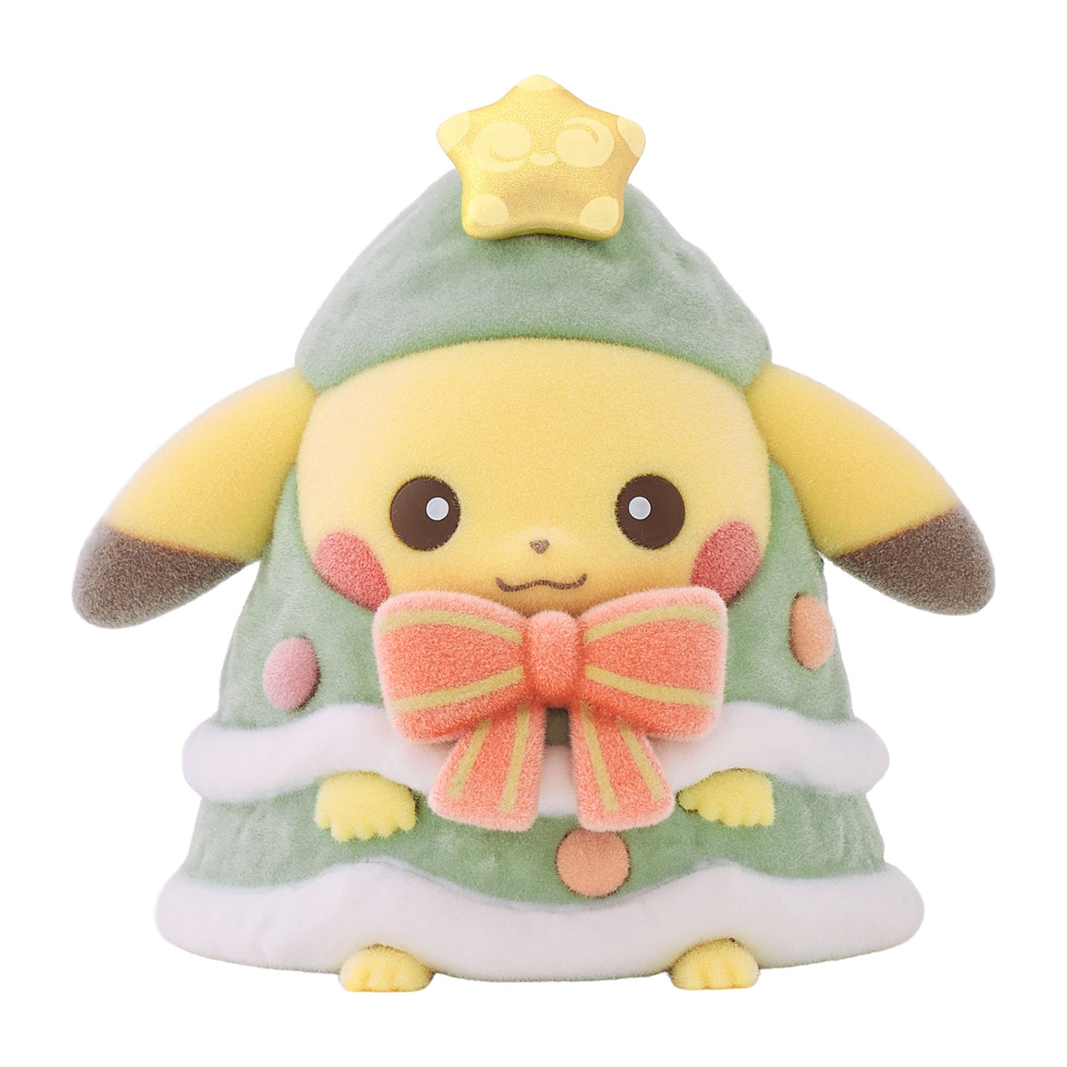 Pokemon Center 2026 Christmas Holiday Pikachu Flocked Doll Complete Set BOX JAPAN