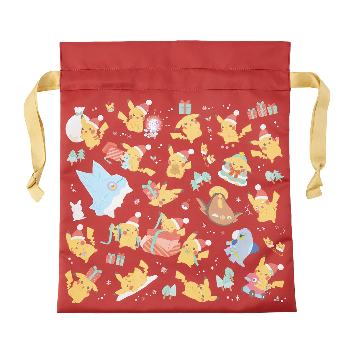 Pokemon Center Pikachu Christmas 2026 Large Drawstring Gift Bag Japan