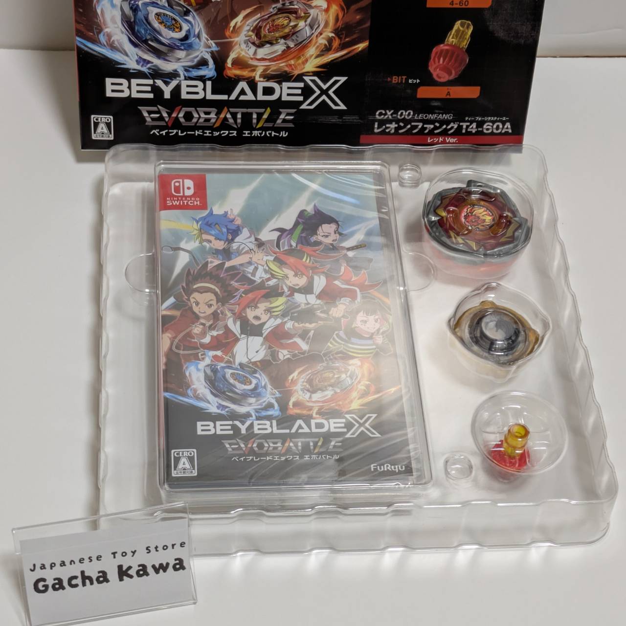 CX-00 Leonfang T4-60A Red Ver. Beyblade X EVOBATTLE Soft Beyblade Set 2025