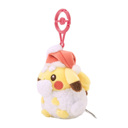 Pokemon Center 2026 Christmas Snow Covered Pikachu Plush Keychain Japan